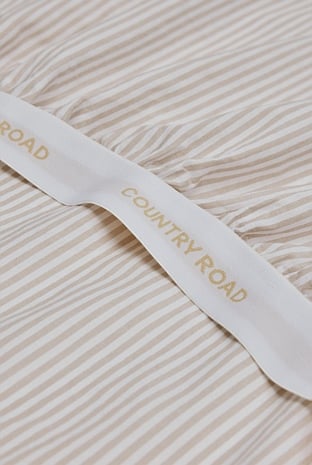 Brae Australian Cotton Stripe Queen Fitted Sheet