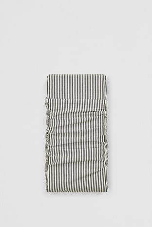 Brae Australian Cotton Stripe King Flat Sheet