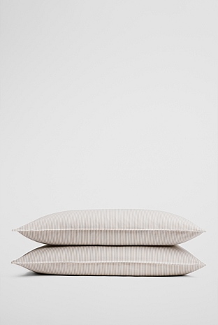 Brae Australian Cotton Stripe Standard Pillowcase Pair