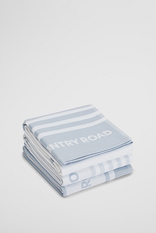 Aeri Verified Australian Cotton Tea Towel Pack of 3