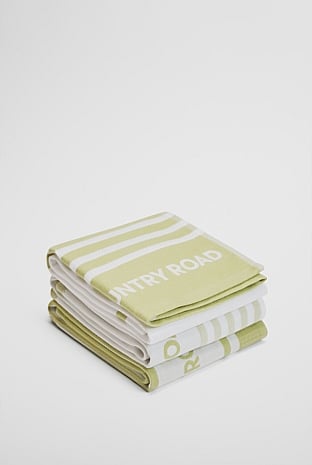 Aeri Verified Australian Cotton Tea Towel Pack of 3