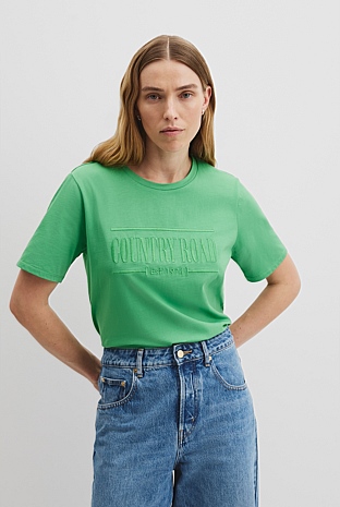 Verified Australian Cotton Heritage Embroidered T-Shirt