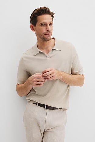Australian Cotton Blend Silk Trophy Polo