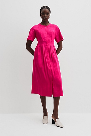 Tuck Detail Shirt Dress
