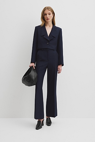 Wool Bootleg Pant