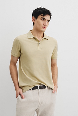 Australian Cotton Jacquard Polo