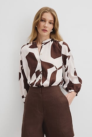 Organically Grown Cotton Blouson Blouse