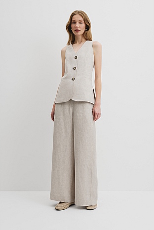 Organically Grown Linen Panel Pant