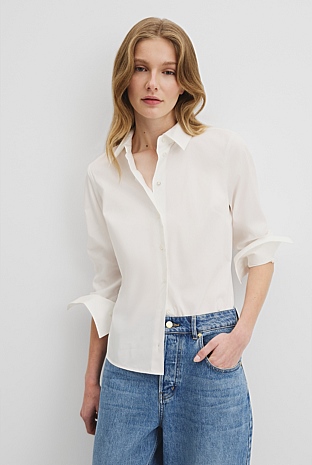 Fitted Poplin Shirt