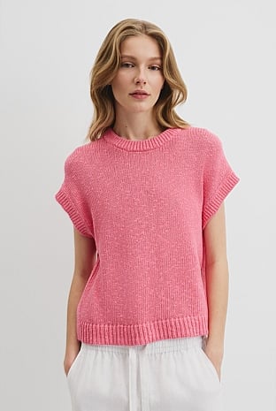Textured Knit T-Shirt