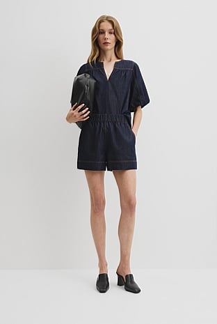 Chambray Denim Short