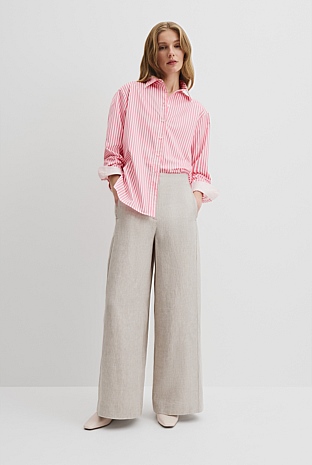 Australian Cotton Stripe Oxford Shirt