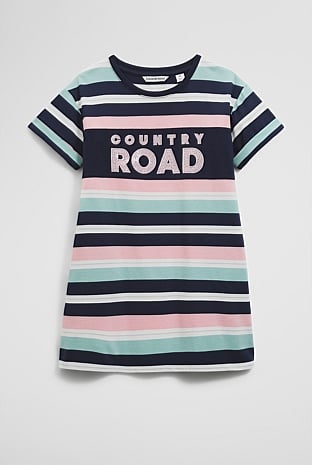 Organically Grown Cotton T-Shirt Logo Dress