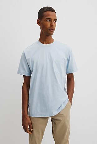 Australian Cotton Pocket Crew T-Shirt