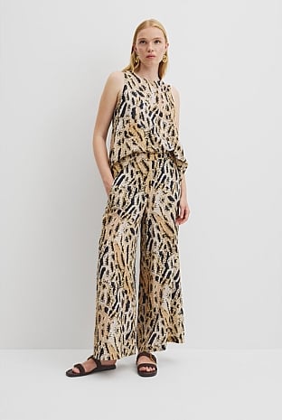 Country Road x Ngali Silk Print Pant