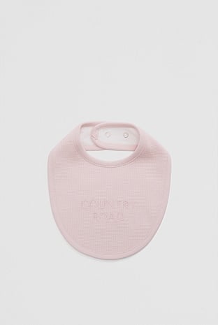 Organically Grown Cotton Waffle Bib