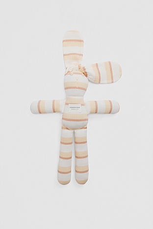 Organically Grown Cotton Stripe Rib Bunny