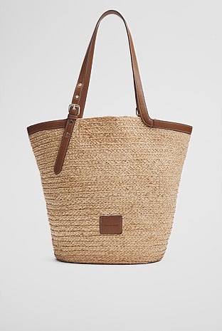 Claudia Straw Shopper