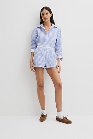 Australian Cotton Oxford Stripe Short