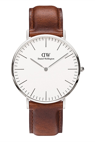 Classic 40 St Mawes Silver & White Watch