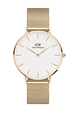 Petite 36 Evergold Gold & White Watch