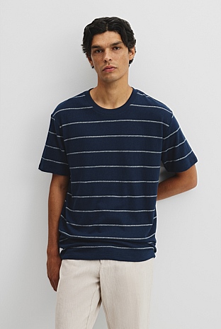 Hemp Slub StripeT-Shirt