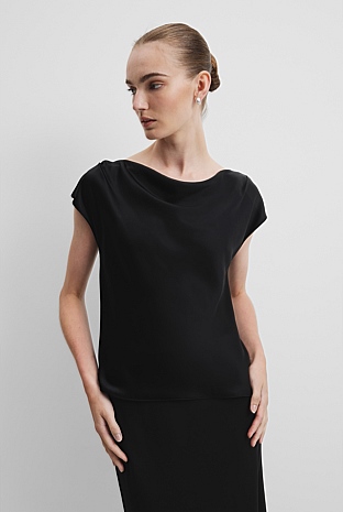 Satin Shell Top