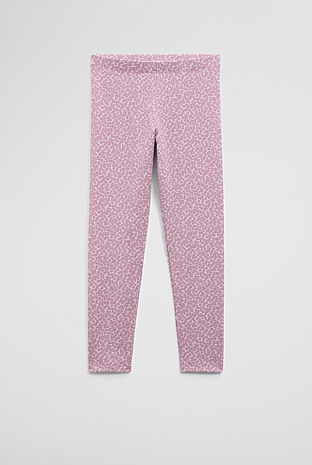Organically Grown Cotton Blend Heart Legging
