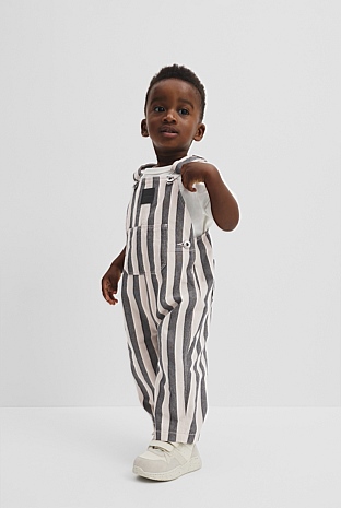 Stripe Overalls