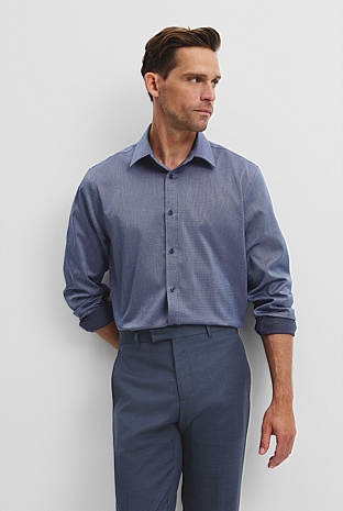 Regular Fit Dobby Travel Shirt