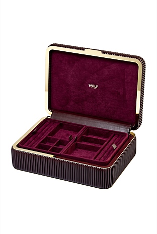 Bella Medium Jewellery Box Bordeaux
