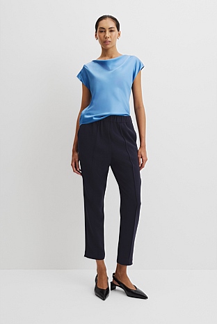 Pleated Tapered Pant