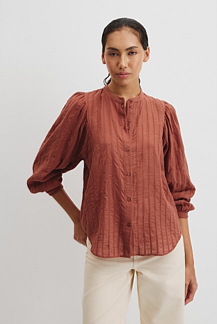 Textured Dolman Blouse