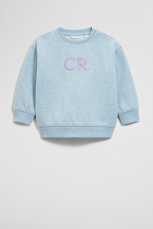 Oversized Australian Cotton CR Logo Sweat