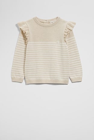 Organically Grown Cotton Logo Frilled Knit