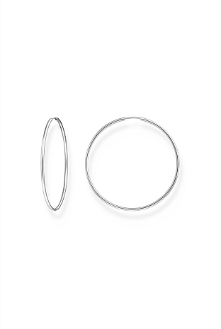 Essential Large Hoop Earrings In Silver