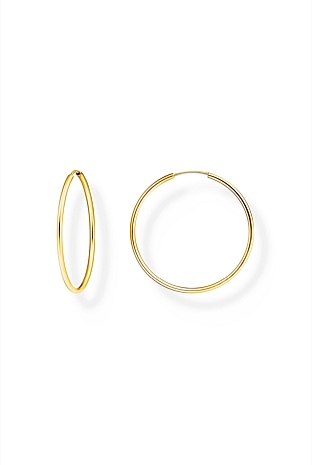 Essential Medium Hoop Earrings In Gold