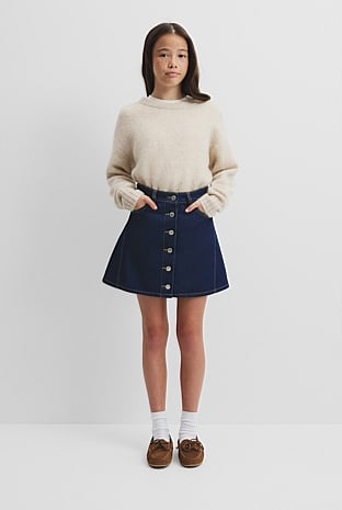 Teen Denim A-Line Skirt