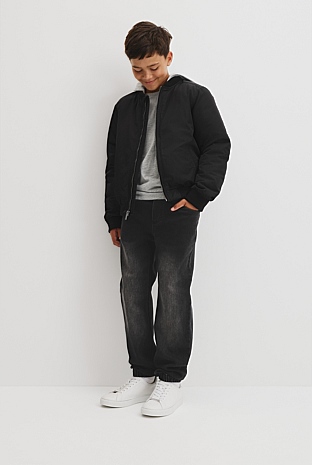 Teen Hooded Bomber Jacket