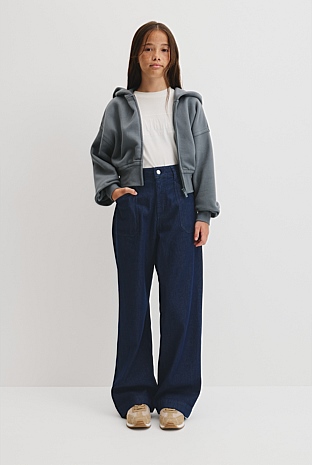 Teen Cropped Zip Through Jacket
