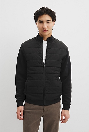 Hybrid Funnel Zip Through Jacket