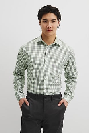 Regular Fit Gingham Travel Shirt