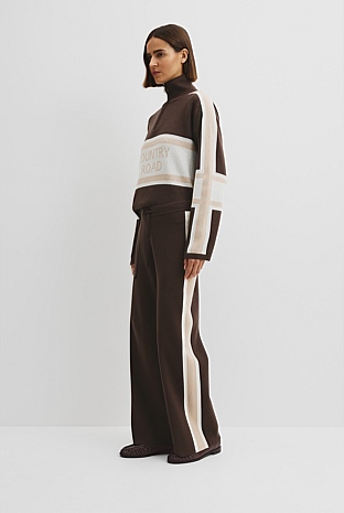 Organically Grown Cotton Blend Knit Pant