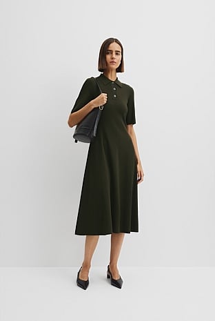 Compact Knit Midi Dress