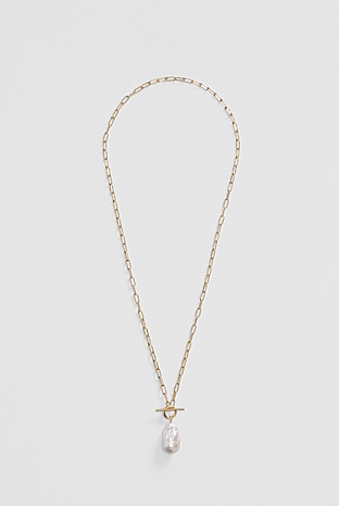 Lila Freshwater Pearl Long Necklace