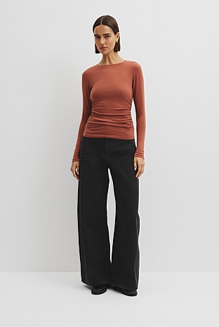 Drape Long Sleeve Top