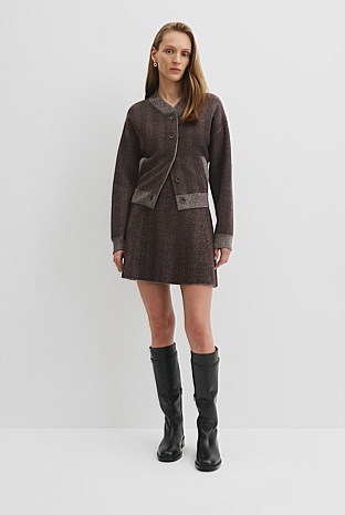 Herringbone Knit Skirt