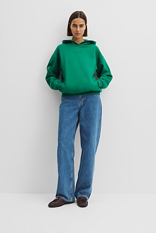Australian Good Earth Cotton Pull Over Hooded Sweat
