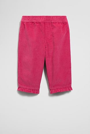 Organically Grown Cotton Cord Frill Pant