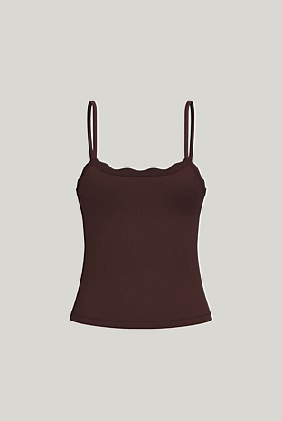Leakproof Scallop Maternity Cami